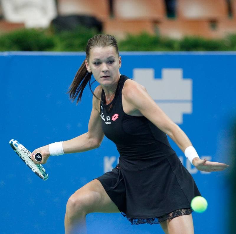 Tennis. Katowice Open 2015. Urszula Radwanska - Elizaveta Kulichkova. 07.04.2015
