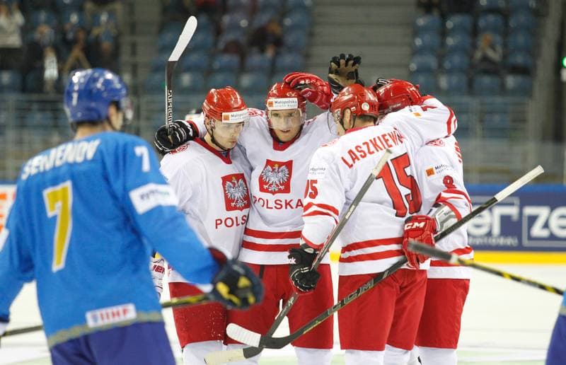 Ice Hockey. IIHF World Championship Division 1A. Poland - Kazakhstan. 23.04.2015