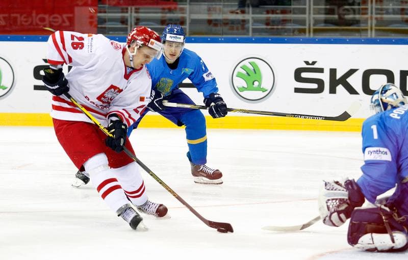 Ice Hockey. IIHF World Championship Division 1A. Poland - Kazakhstan. 23.04.2015