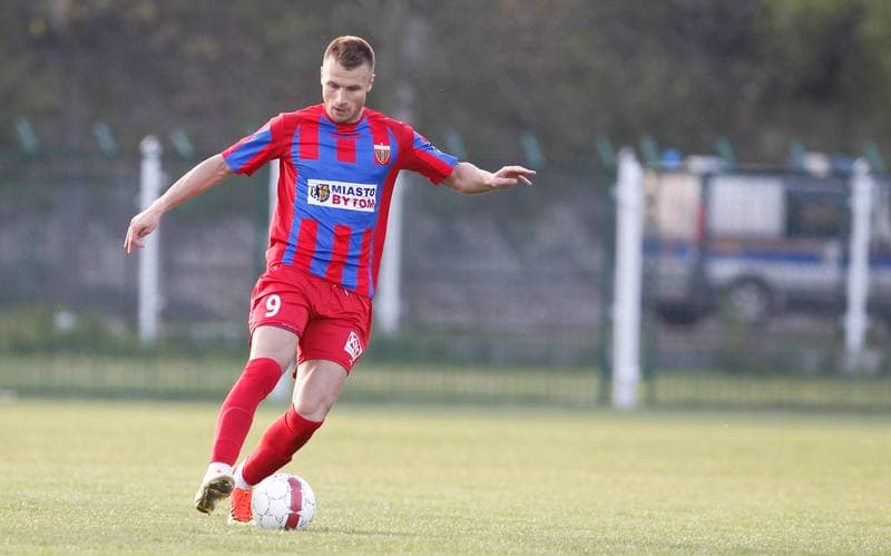 Football. III Liga Opolsko Slaska. Grunwald Ruda Slaska - Polonia Bytom. 29.04.2015