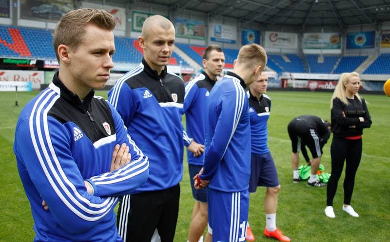 Football. Piast Gliwice. Press Conference. 27.05.2015