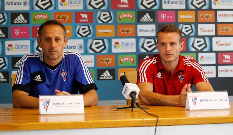 Football. Gornik Zabrze. Press Conference. 06.08.2015