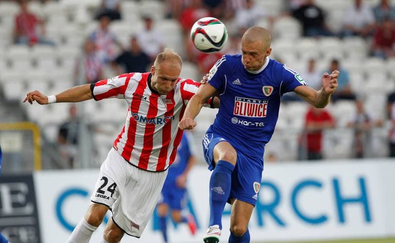 Football. T-Mobile Ekstraklasa. Cracovia Krakow - Piast Gliwice. 13.03.2015