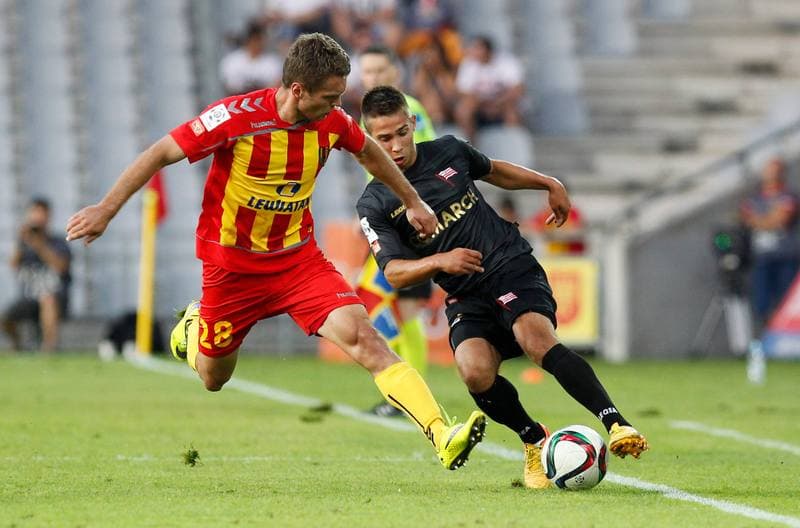 Football. PKO BP Ekstraklasa. Korona Kielce - Cracovia Krakow. 14.08.2015