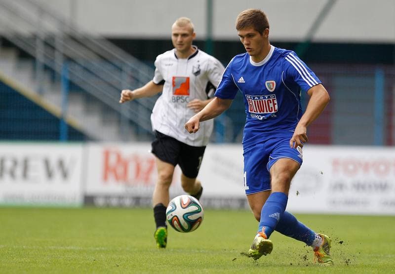 Football. III Liga Opolsko Slaska. Piast II Gliwice - Szombierki Bytom. 22.08.2015