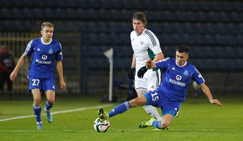 Football. T-Mobile Ekstraklasa. Ruch Chorzow - Slask Wroclaw. 21.11.2014