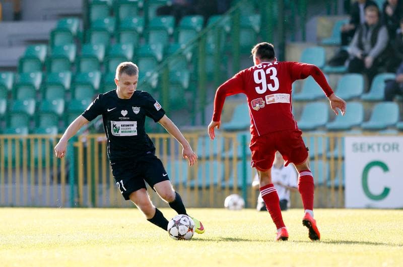 Football. I Liga. Rozwoj Katowice - Pogon Siedlce. 24.10.2015