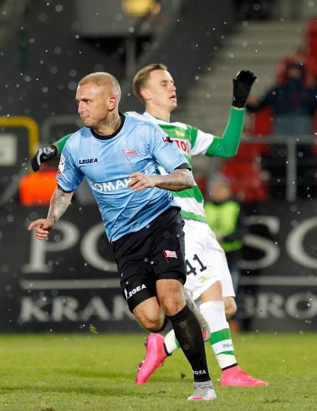 Football. PKO BP Ekstraklasa. Cracovia Krakow - Lechia Gdansk. 23.11.2015