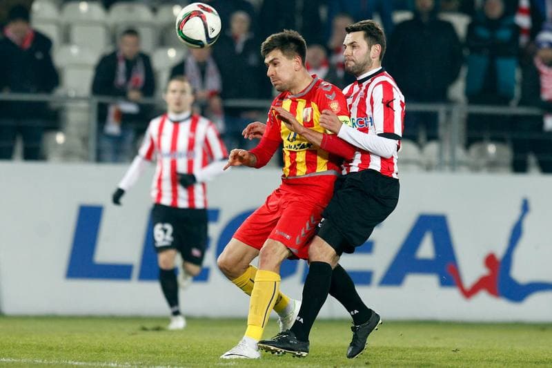 Football. T-Mobile Ekstraklasa. Cracovia Krakow - Korona Kielce. 22.05.2015