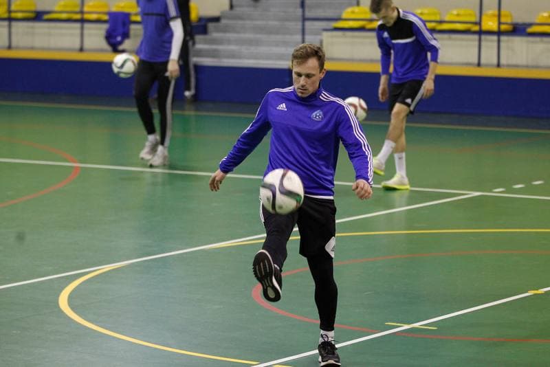 Football. Ruch Chorzow. Training. 07.01.2016