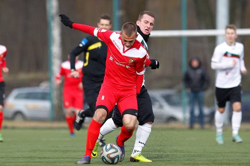 Football. Sparing. Zaglebie Sosnowiec - GKS Tychy. 27.01.2016
