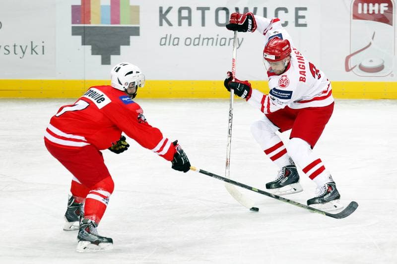 Ice Hockey. Poland national team. Adam Baginski. 06.02.2016