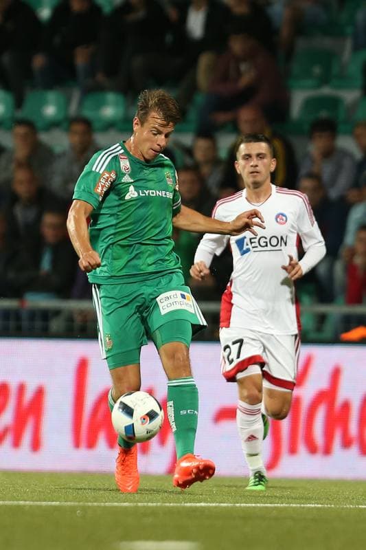 Football. UEFA Europa League. AS Trencin - Rapid Wien. 18.08.2016