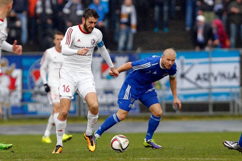 Football. Fortuna Narodni Liga. FK Fotbal Trinec - Banik Ostrava. 19.11.2016