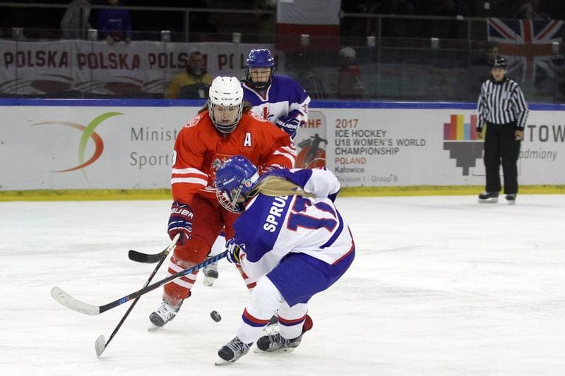 Ice Hockey. U18 Women's World Championship. Poland - Great Britain. 11.01.2017
