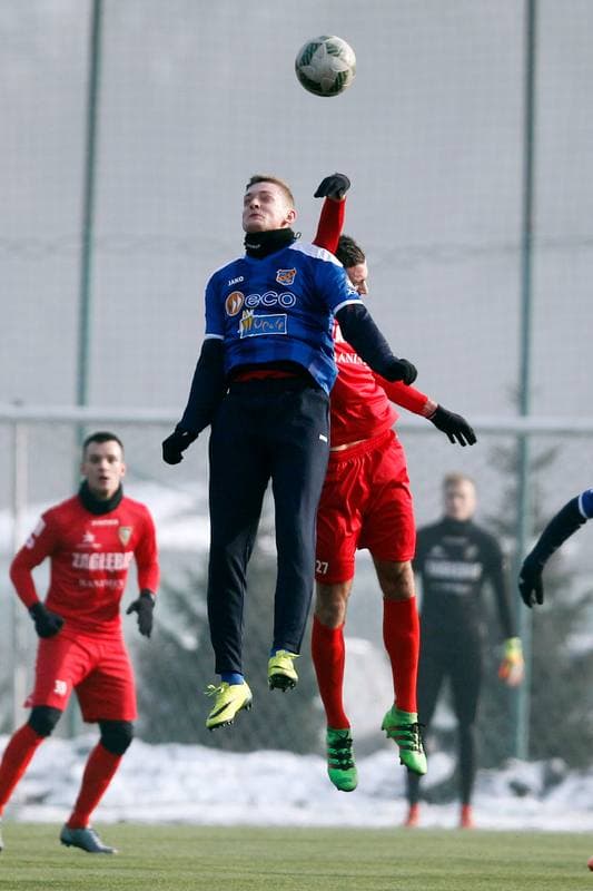 Football. Sparing. Zaglebie Sosnowiec - Odra Opole. 28.01.2017