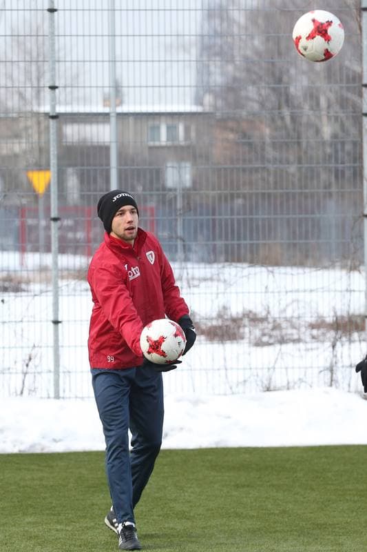 Football. Piast Gliwice. Training. 02.02.2017