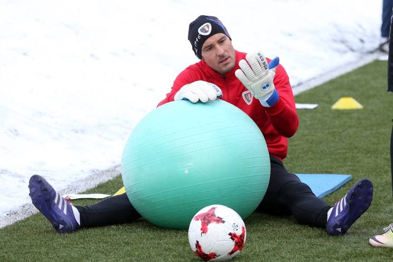 Football. Piast Gliwice. Training. 02.02.2017