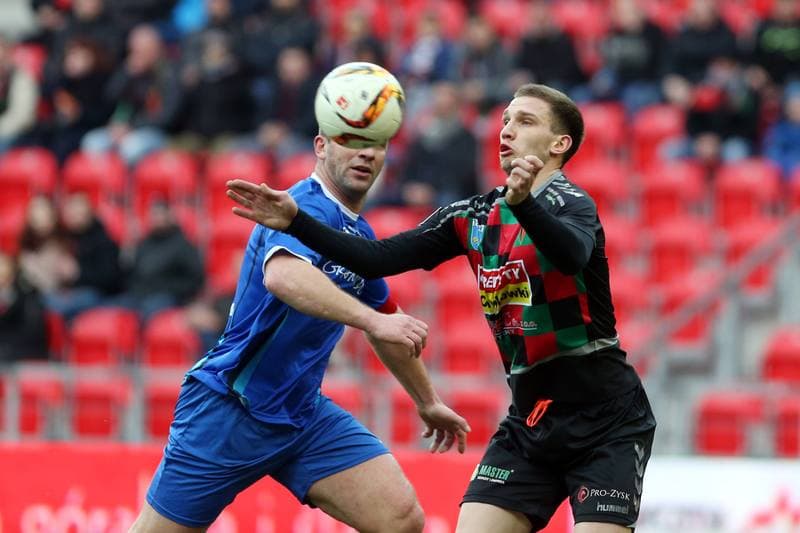 Football. Nice I Liga. GKS Tychy - MKS Kluczbork. 11.03.2017