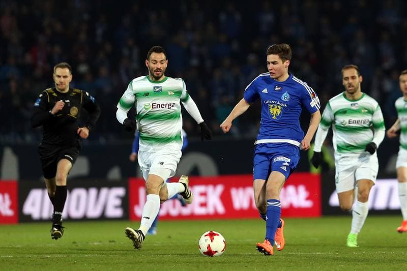 Football. Lotto Ekstraklasa. Ruch Chorzow - Lechia Gdansk. 11.03.2017