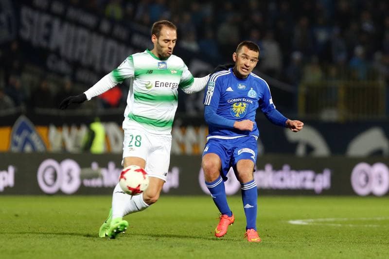 Football. Lotto Ekstraklasa. Ruch Chorzow - Lechia Gdansk. 11.03.2017