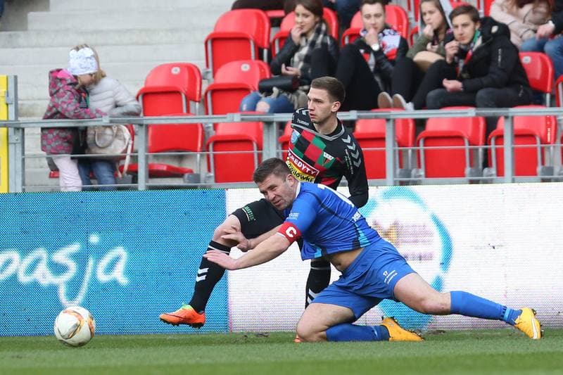 Football. Nice I Liga. GKS Tychy - MKS Kluczbork. 11.03.2017