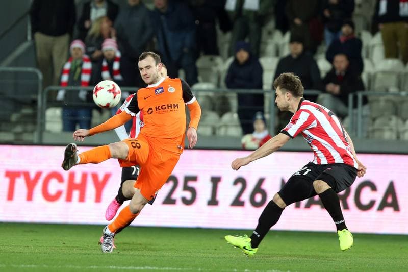 Football. Lotto Ekstraklasa. Cracovia Krakow - Zaglebie Lubin. 13.03.2017
