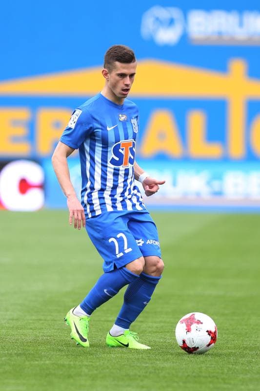 Football. Lotto Ekstraklasa. Bruk-Bet Termalica Nieciecza - Lech Poznan. 07.05.2017