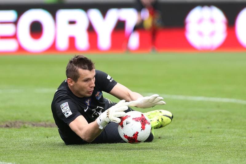 Football. Lotto Ekstraklasa. Bruk-Bet Termalica Nieciecza - Lech Poznan. 07.05.2017