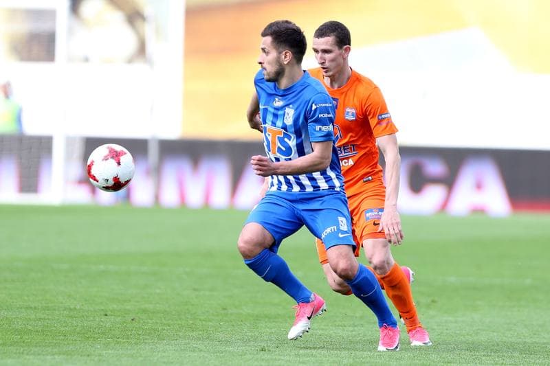 Football. Lotto Ekstraklasa. Bruk-Bet Termalica Nieciecza - Lech Poznan. 07.05.2017