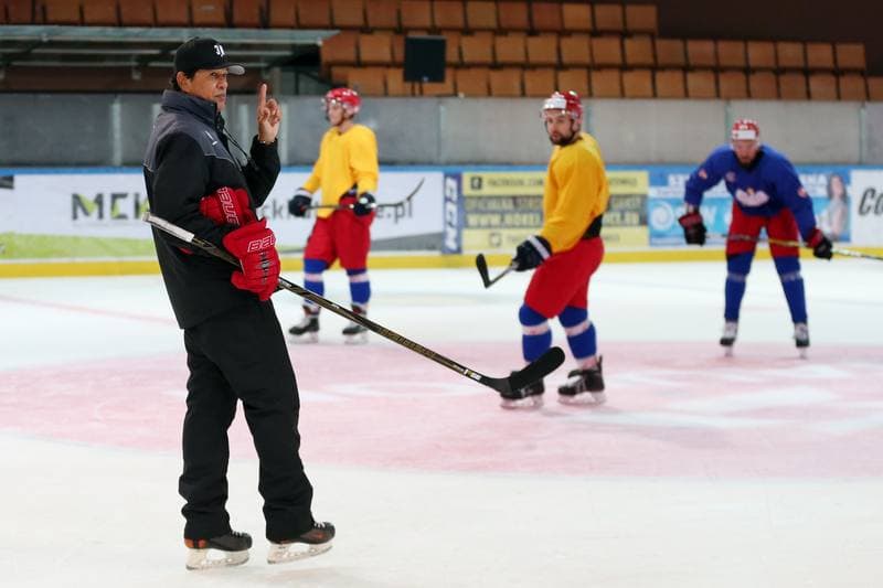 Ice Hockey. Poland national team. Training. 27.09.2017