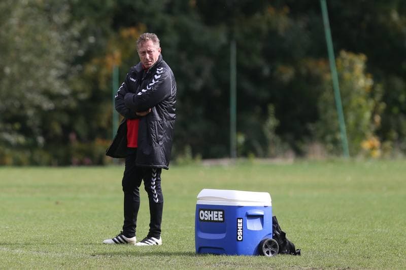 Football. GKS Tychy. Training. 11.10.2017