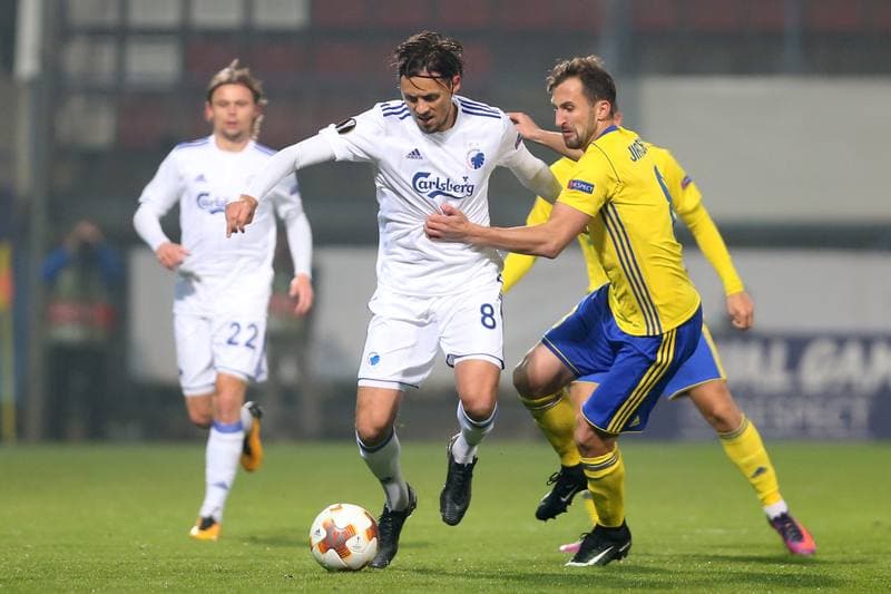 Football. UEFA Europa League. FC Zlin - FC Copenhagen. 19.10.2017