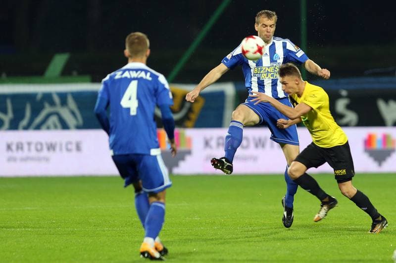 Football. Nice I Liga. GKS Katowice - Ruch Chorzow. 22.10.2017