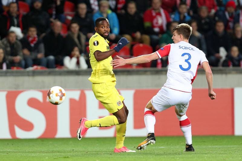 Football. UEFA Europa League. Slavia Prague - Villarreal CF. 02.11.2017
