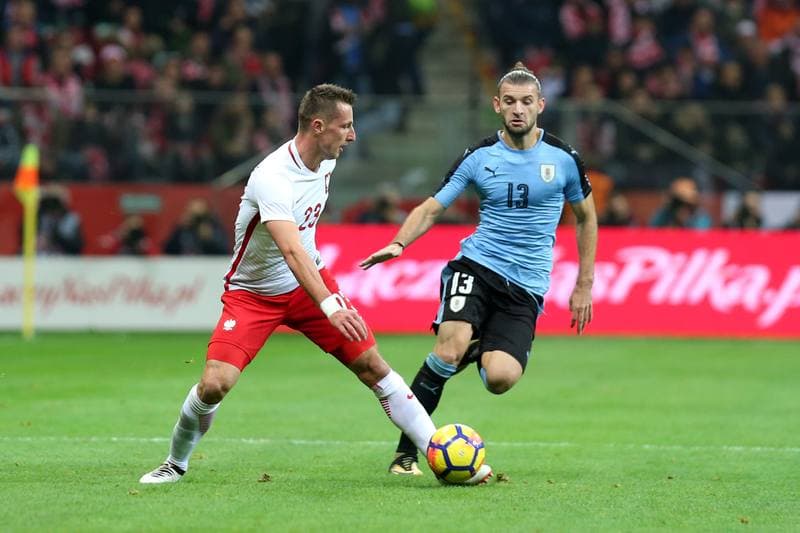 Football. International Friendly. Poland - Uruguay. 10.11.2017