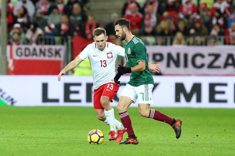 Football. International Friendly. Poland - Mexico. 13.11.2017