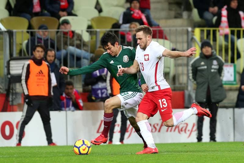 Football. International Friendly. Poland - Mexico. 13.11.2017