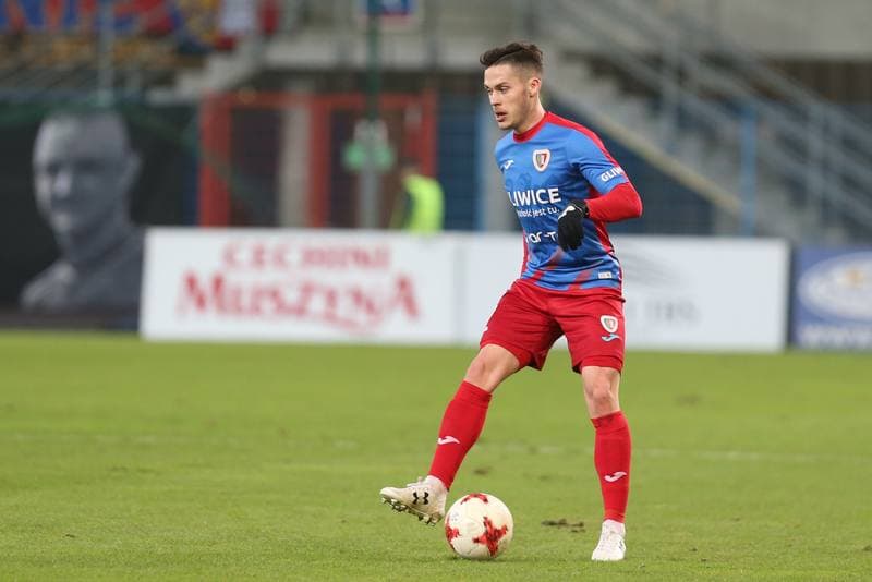Football. Lotto Ekstraklasa. Piast Gliwice - Cracovia Krakow. 18.11.2017