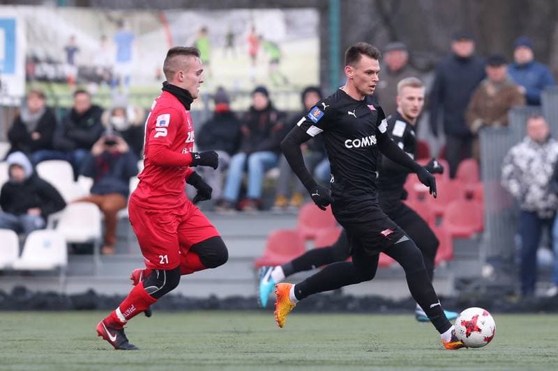 Football. Sparing. Zaglebie Sosnowiec - Cracovia Krakow. 17.01.2018