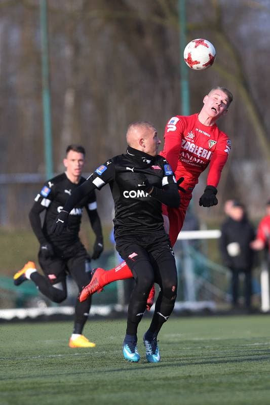 Football. Sparing. Zaglebie Sosnowiec - Cracovia Krakow. 17.01.2018