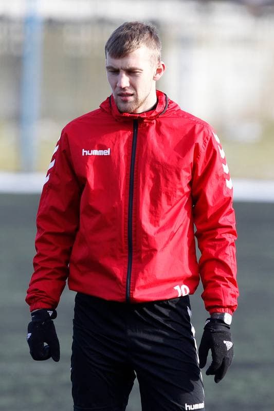 Football. GKS Tychy. Training. 18.01.2018