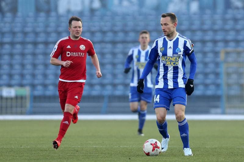 Football. Nice I Liga. Ruch Chorzow - Drutex-Bytovia Bytow. 04.03.2018