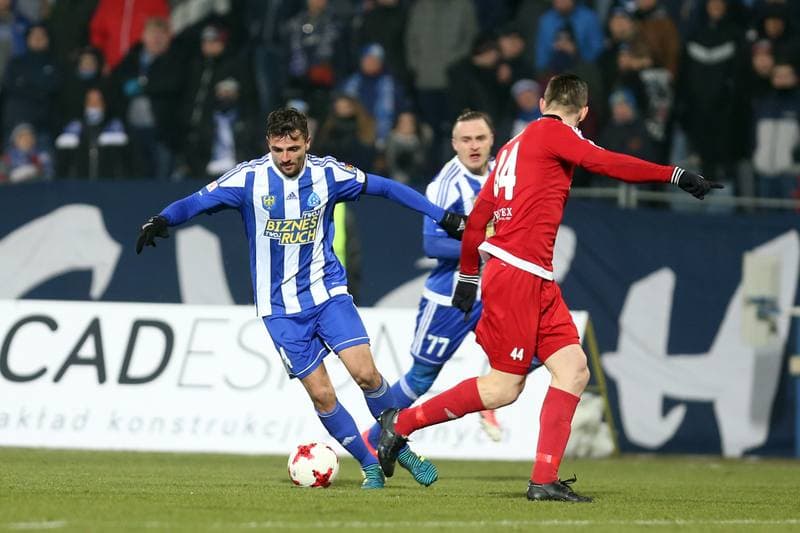 Football. Nice I Liga. Ruch Chorzow - Drutex-Bytovia Bytow. 04.03.2018