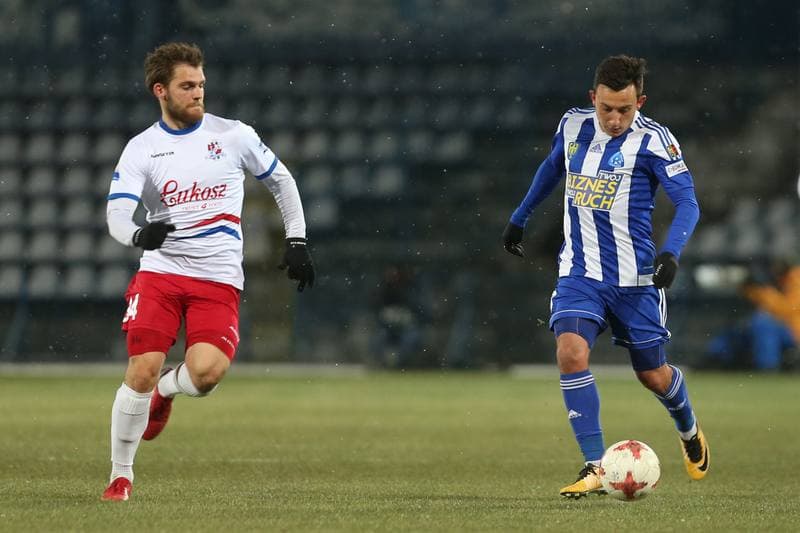 Football. Nice I Liga. Ruch Chorzow - Podbeskidzie Bielsko-Biala. 17.03.2018