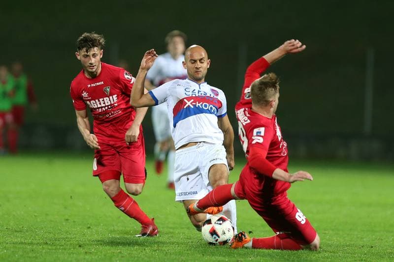 Football. Nice I Liga. Zaglebie Sosnowiec - Rakow Czestochowa. 11.04.2018