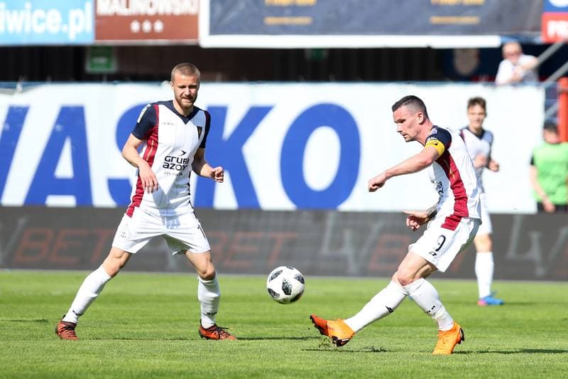 Football. Lotto Ekstraklasa. Piast Gliwice - Pogon Szczecin. 21.04.2018