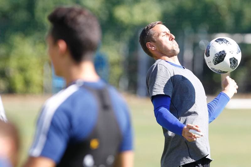 Football. Piast Gliwice. Training. 07.08.2018