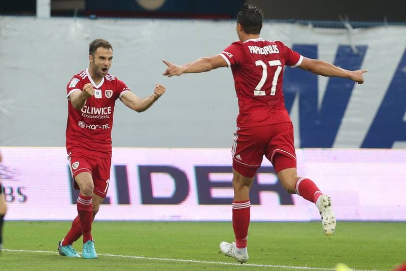 Football. Lotto Ekstraklasa. Piast Gliwice - Cracovia Krakow. 24.08.2018