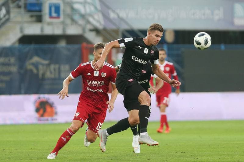 Football. Lotto Ekstraklasa. Piast Gliwice - Cracovia Krakow. 24.08.2018